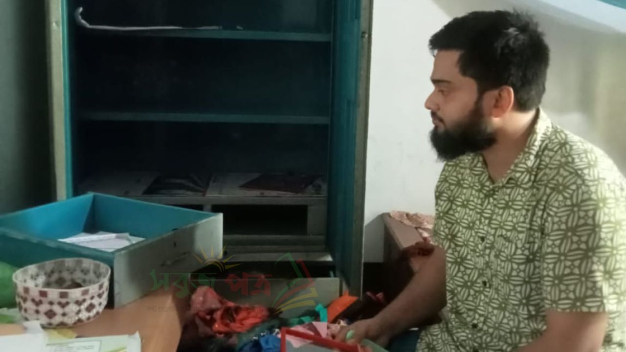 বাম মজুমদার বাড়ির সাবেক মেম্বার সামছু উদ্দিনের পুত্রের ঘরের তালা ভেঙ্গে নগদ অর্থ, স্বর্ণালংকার সহ আসবাবপত্র চুরি 