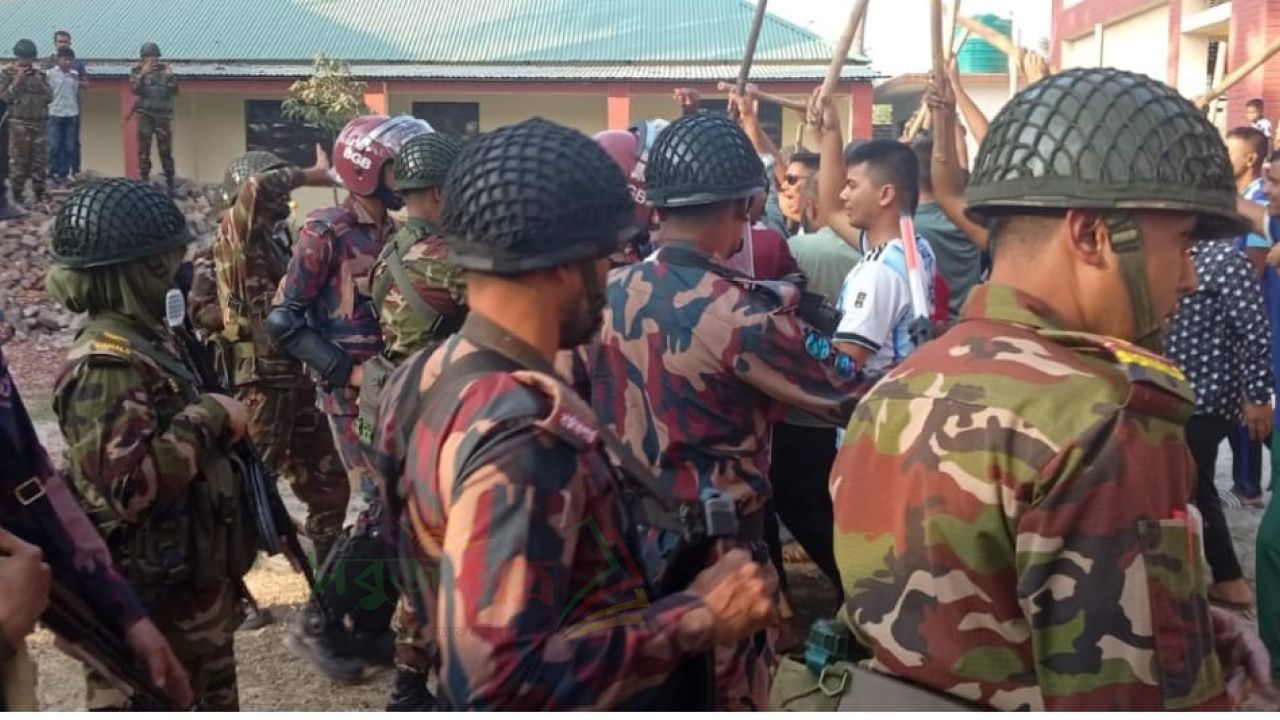 লাকসামে সেনাবাহিনীর রায়ট কন্ট্রোল মহড়া অনুষ্ঠিত