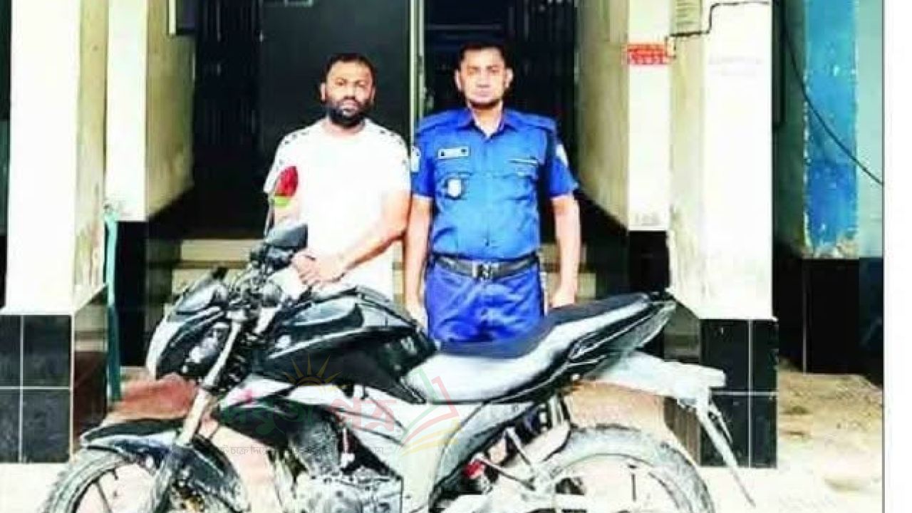 মনোহরগঞ্জে চুরির ২৪ ঘণ্টার মধ্যে মোটরসাইকেল উদ্ধার, গ্রেপ্তার ১