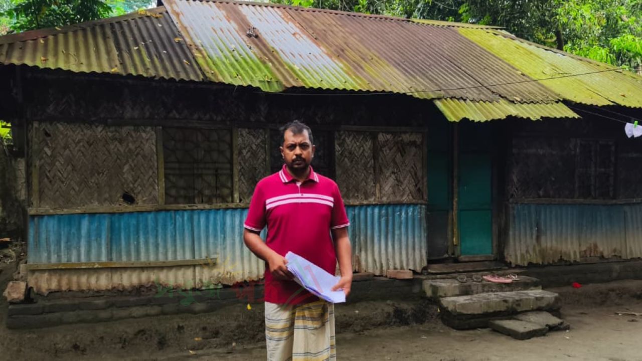 পৈতৃক সম্পত্তি ফিরে পেতে সাইফুলের আকুতি,সালিশি বৈঠকের পরও মেলেনি জমির দখল