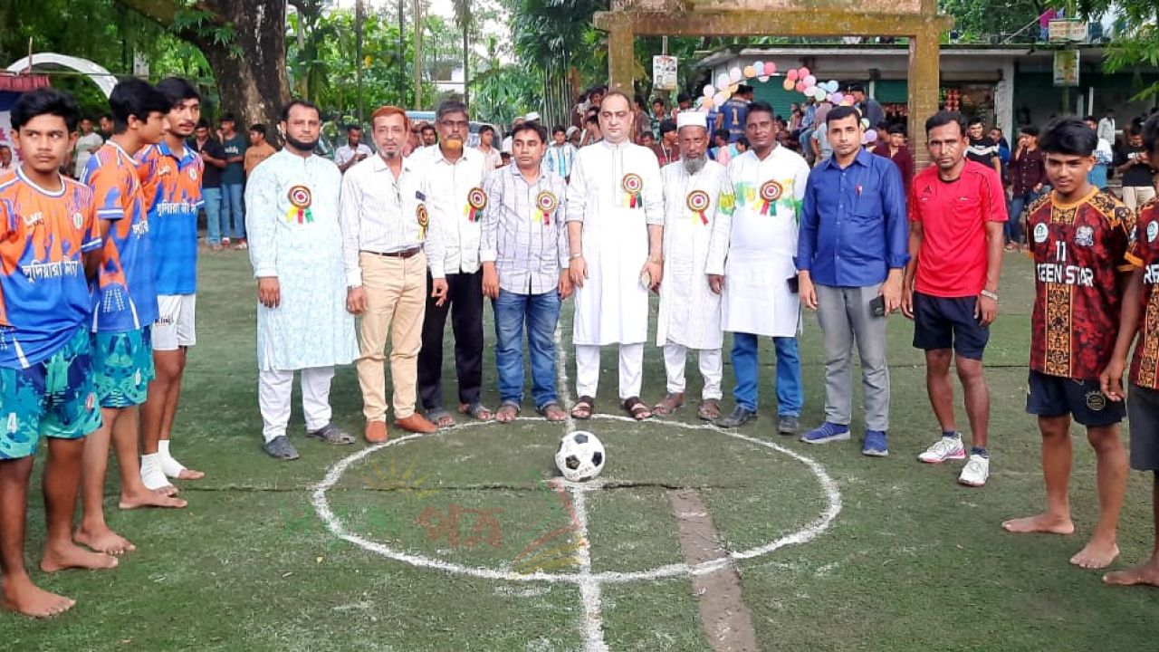 মাধবপুর স্পোটিং ক্লাব কর্তৃক আয়োজিত মিনি ফুটবল টুর্নামেন্টেের শুভ উদ্বোধন